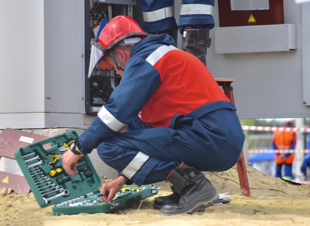 A person doing EPC on a power plant in Africa